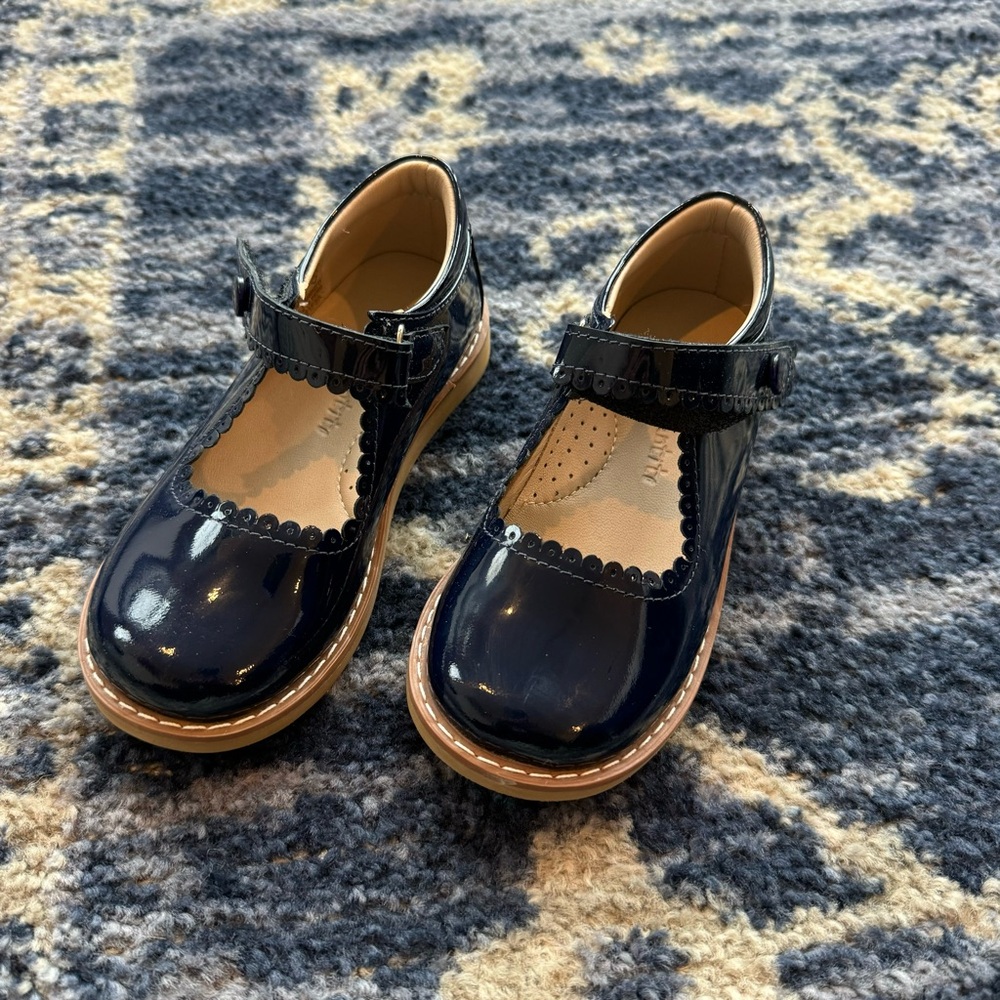 Patent Blue/Navy Elephantito Mary Jane - Size 9